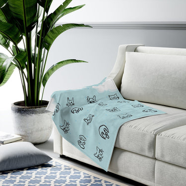 Raining Cats and Dogs Plush Blanket